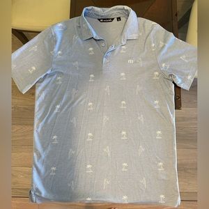 Travis Matthew size large blue beach party polo